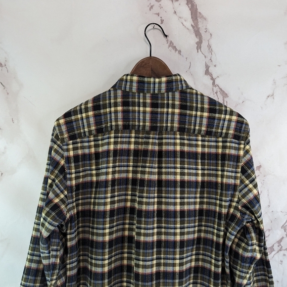 Everlane Shirt Mens Brown The Brushed Flannel Button Down Plaid Beech - Picture 7 of 13